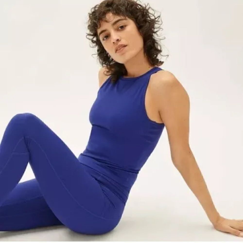 EVERLANE The Perform Tank in Cobalt size XXS
